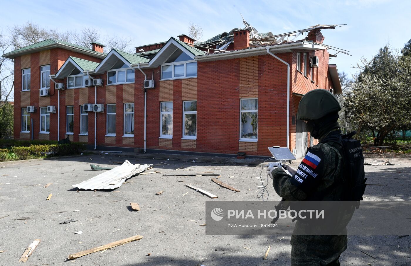 Последствия обстрела ВСУ Васильевки в Запорожской области