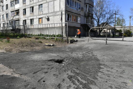 Последствия обстрела ВСУ Васильевки в Запорожской области