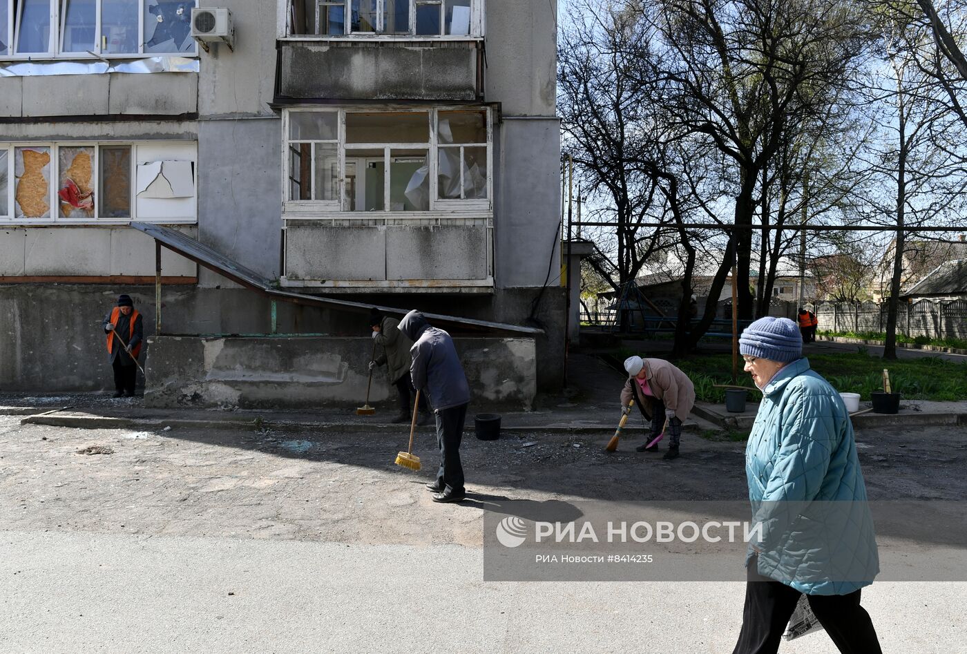 Последствия обстрела ВСУ Васильевки в Запорожской области