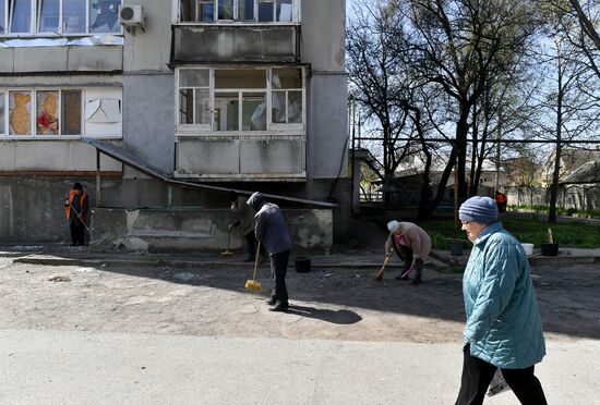 Последствия обстрела ВСУ Васильевки в Запорожской области