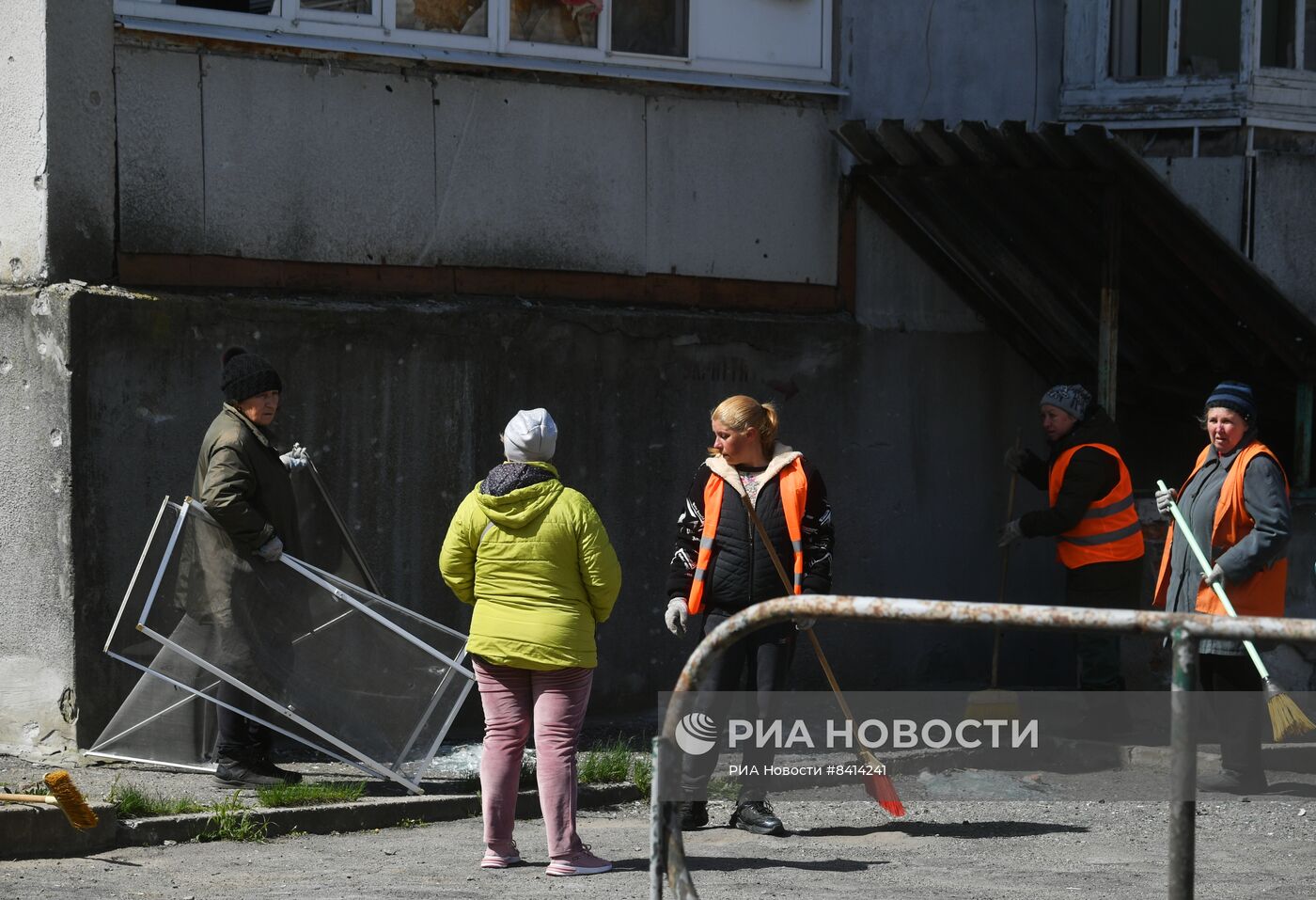 Последствия обстрела ВСУ Васильевки в Запорожской области