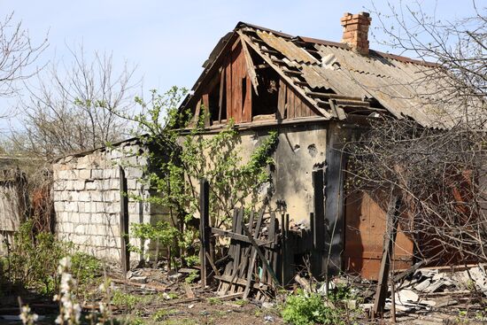 Бойцы ЧВК "Вагнер" в освобожденной части Артемовска