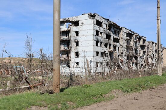 Бойцы ЧВК "Вагнер" в освобожденной части Артемовска