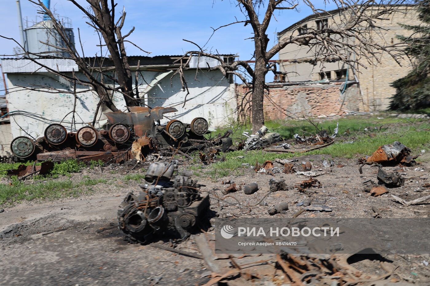 Бойцы ЧВК "Вагнер" в освобожденной части Артемовска