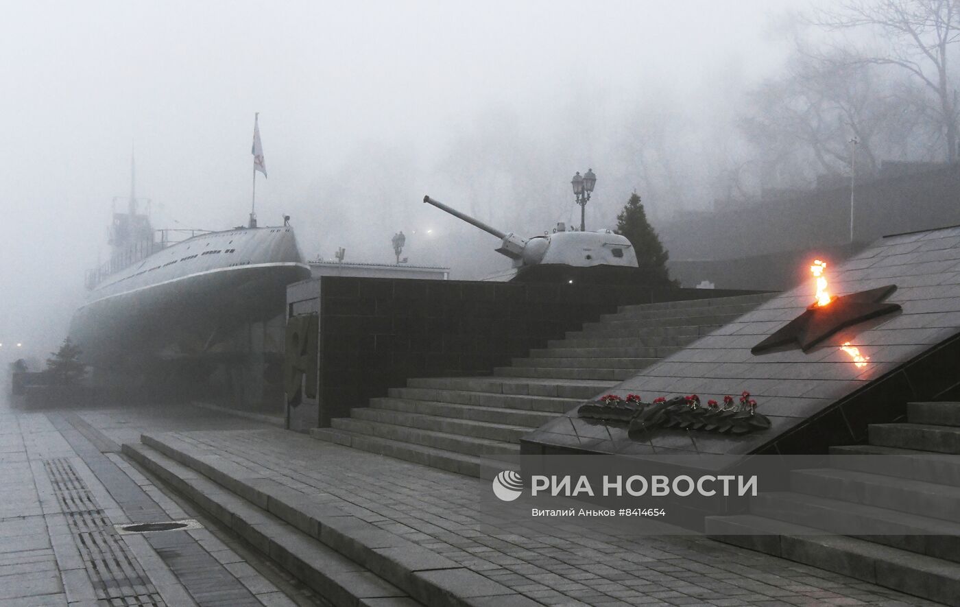 Туман во Владивостоке