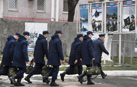 Отправка призывников на службу в ВС РФ