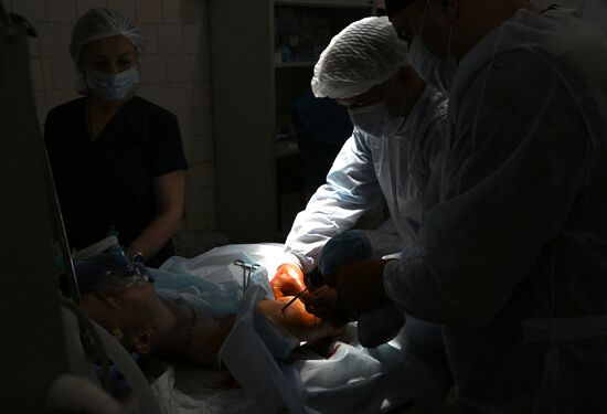 Фронтовой госпиталь в ЛНР