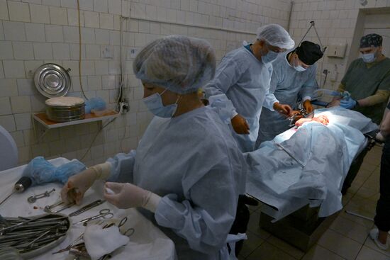 Фронтовой госпиталь в ЛНР