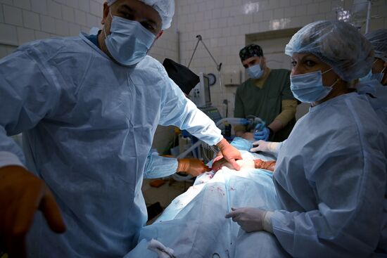 Фронтовой госпиталь в ЛНР