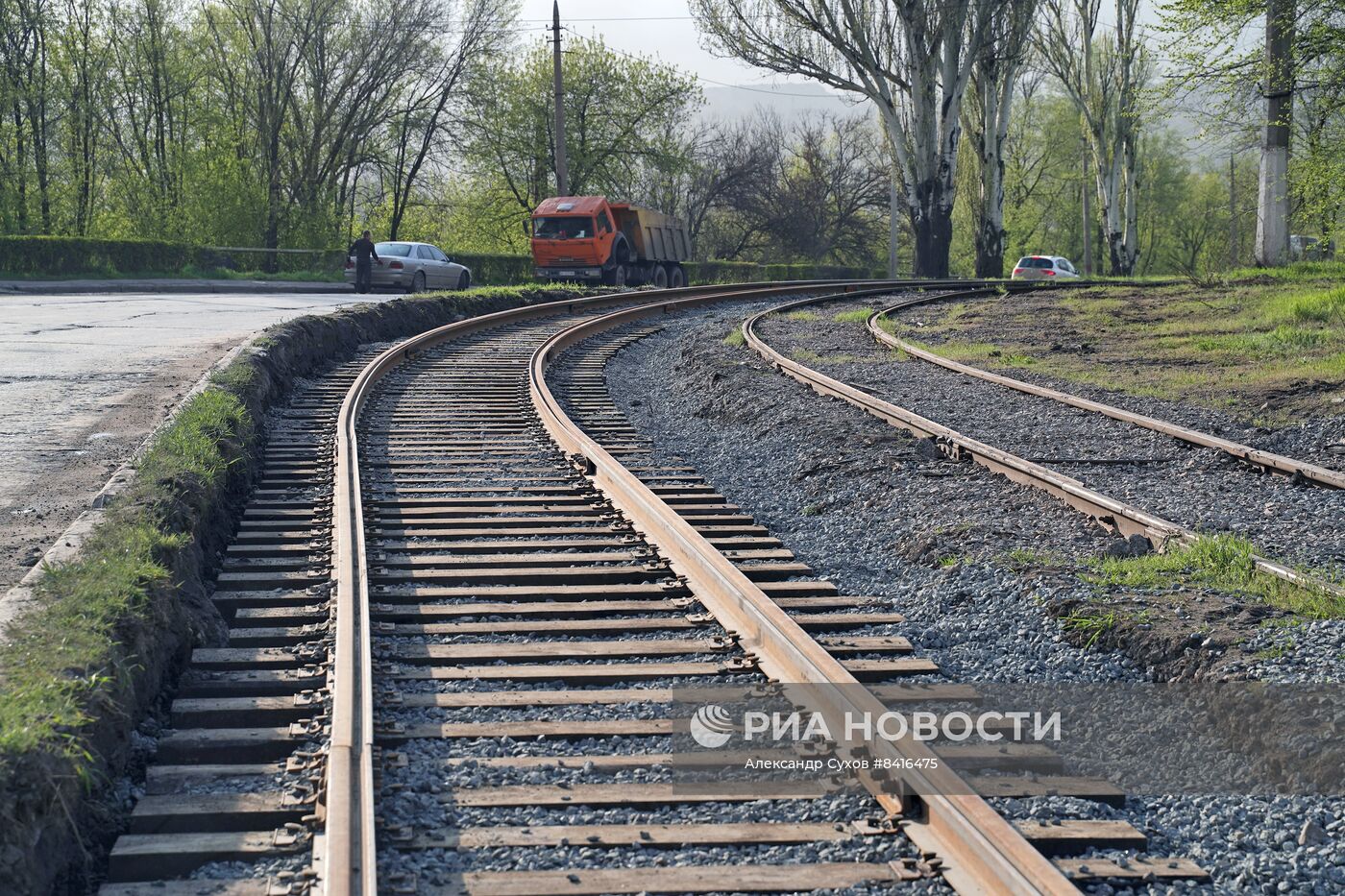 Подготовка к запуску трамвайного движения в Мариуполе