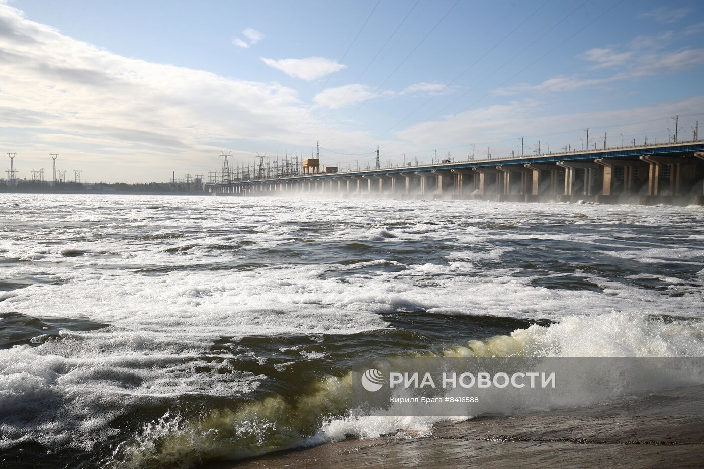 Режим сброса воды на Волжской ГЭС