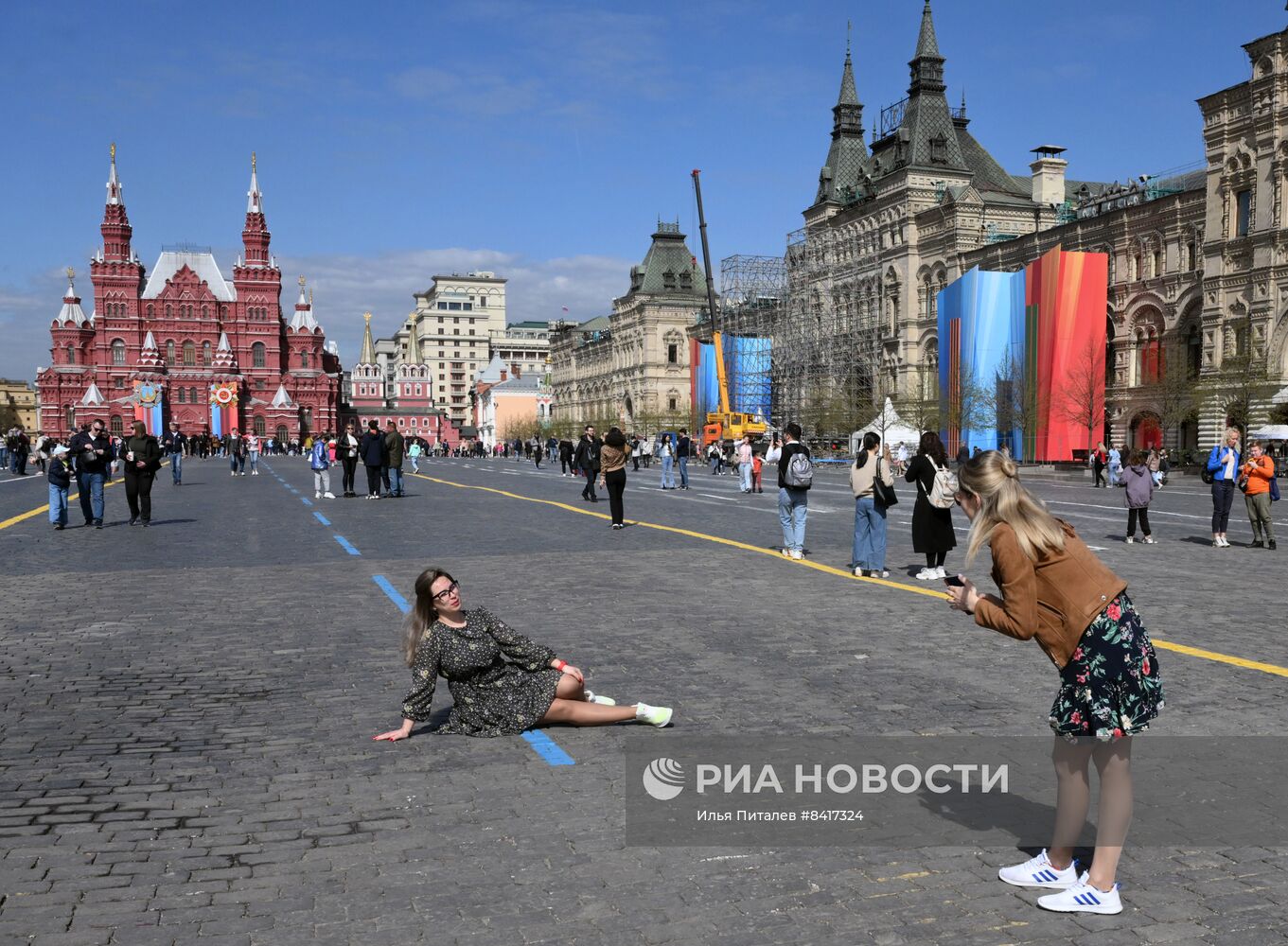 Теплая погода в Москве