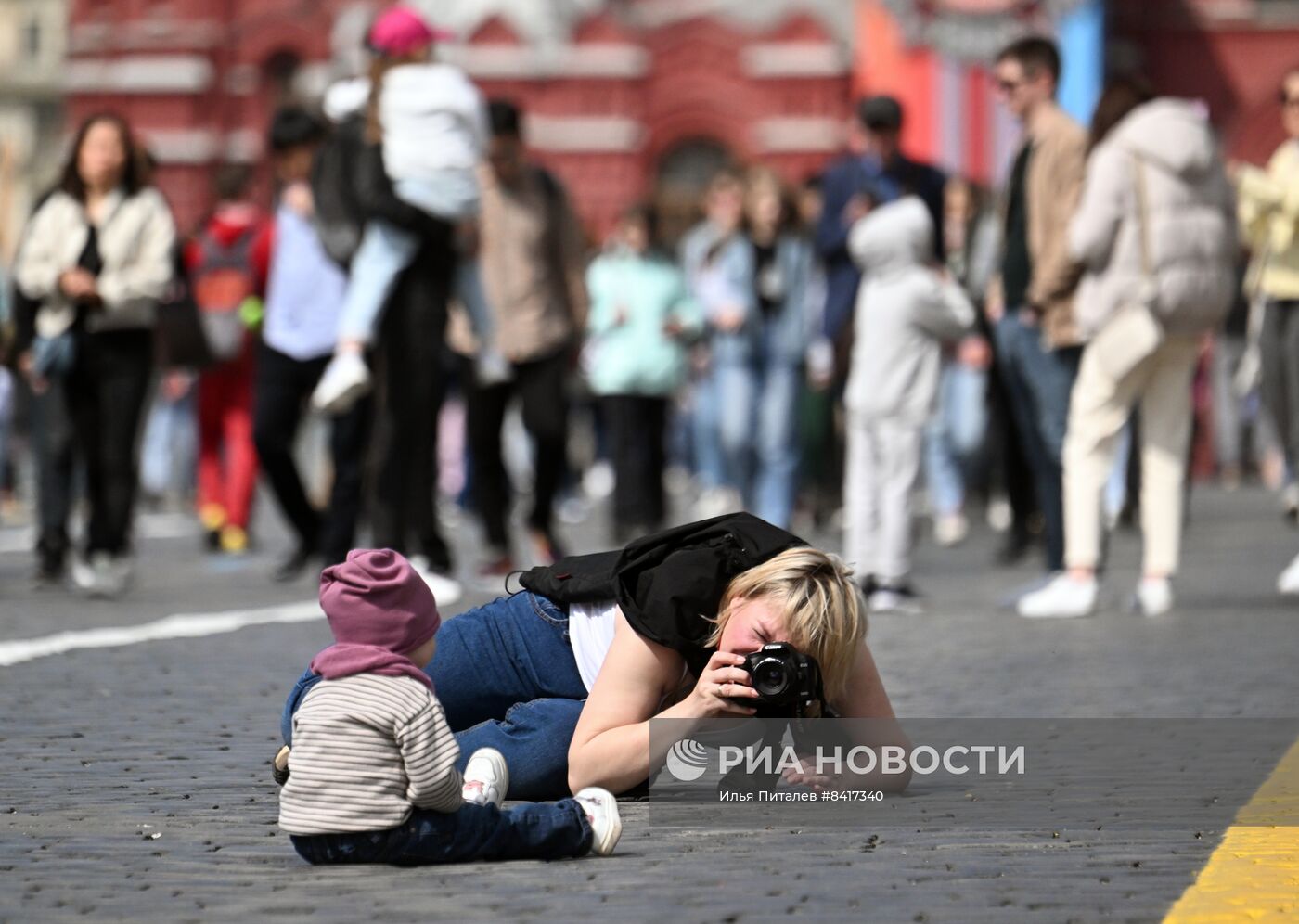 Теплая погода в Москве