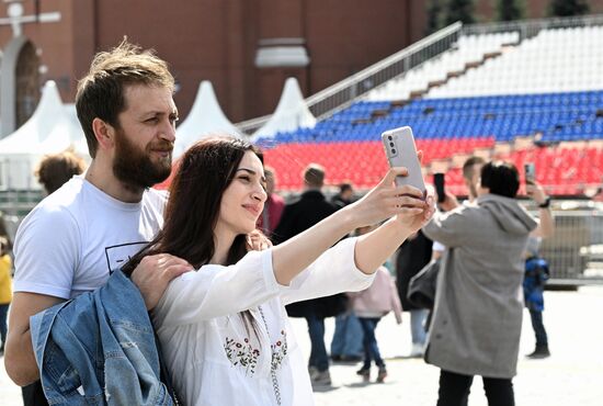 Теплая погода в Москве