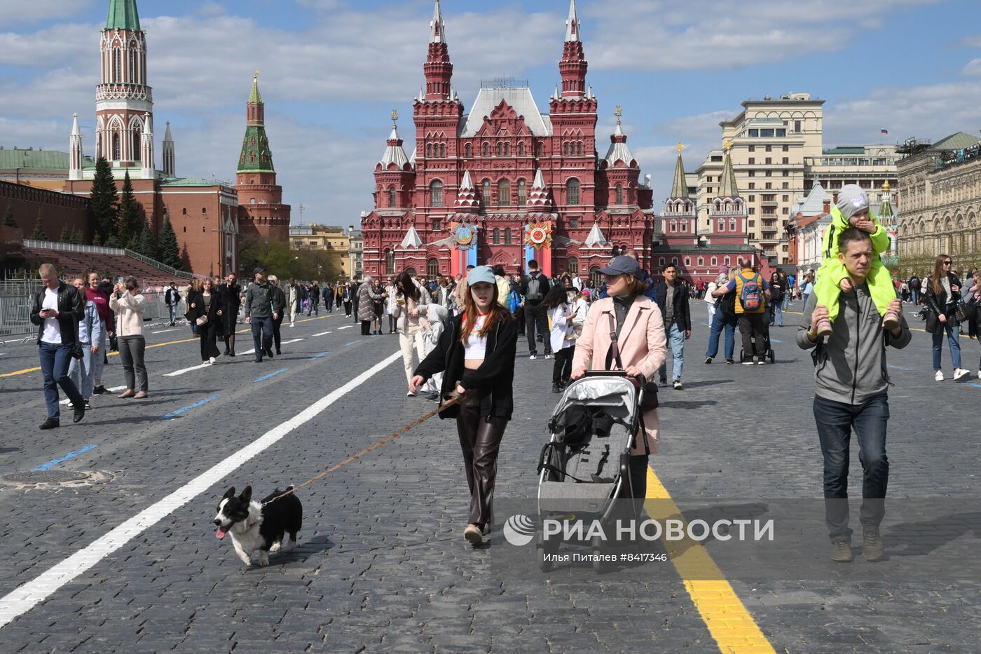 Теплая погода в Москве