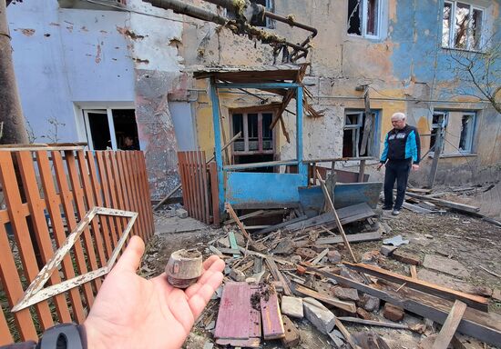 Последствия обстрела ВСУ Киевского и Петровского районов Донецка