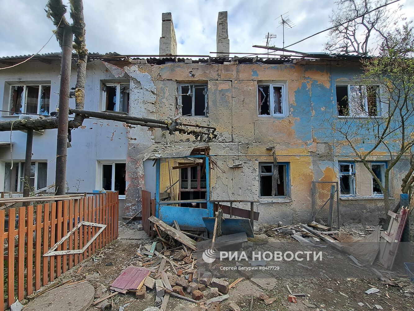 Последствия обстрела ВСУ Киевского и Петровского районов Донецка