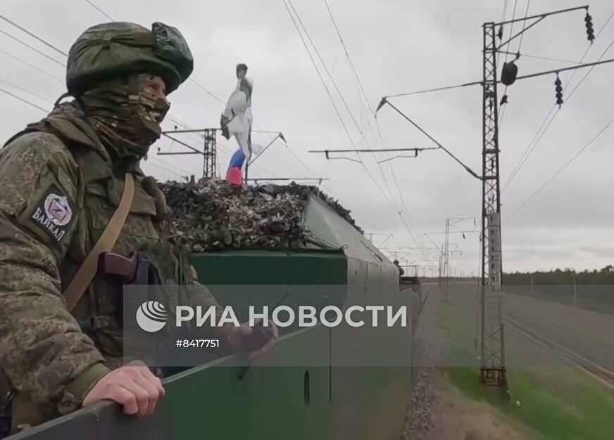 Бронепоезд "Байкал" в зоне спецоперации