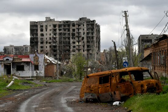 Бойцы ЧВК "Вагнер" в Артемовске