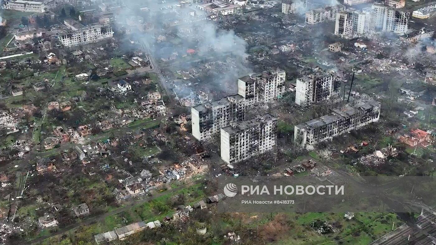 Бойцы ЧВК "Вагнер" в Артемовске
