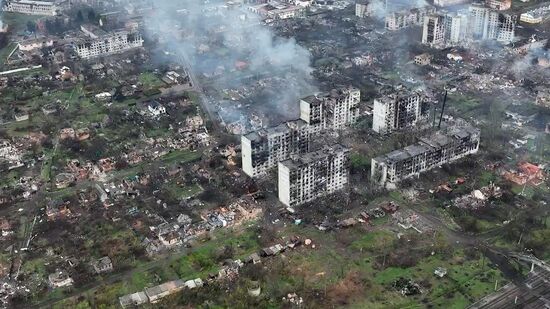 Бойцы ЧВК "Вагнер" в Артемовске