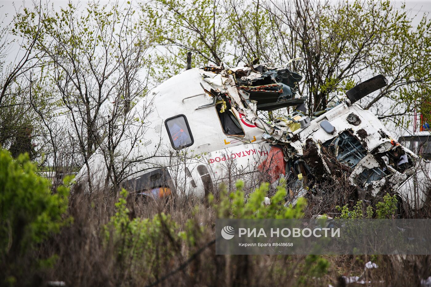 В Волгоградской области разбился вертолет санавиации