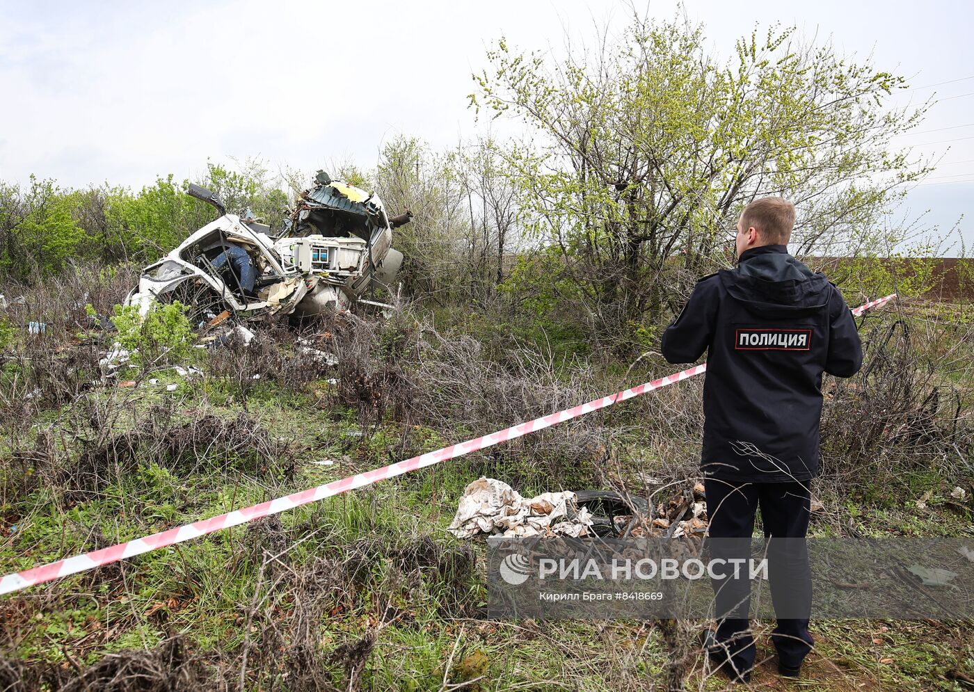 В Волгоградской области разбился вертолет санавиации