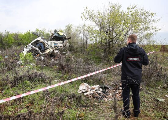 В Волгоградской области разбился вертолет санавиации