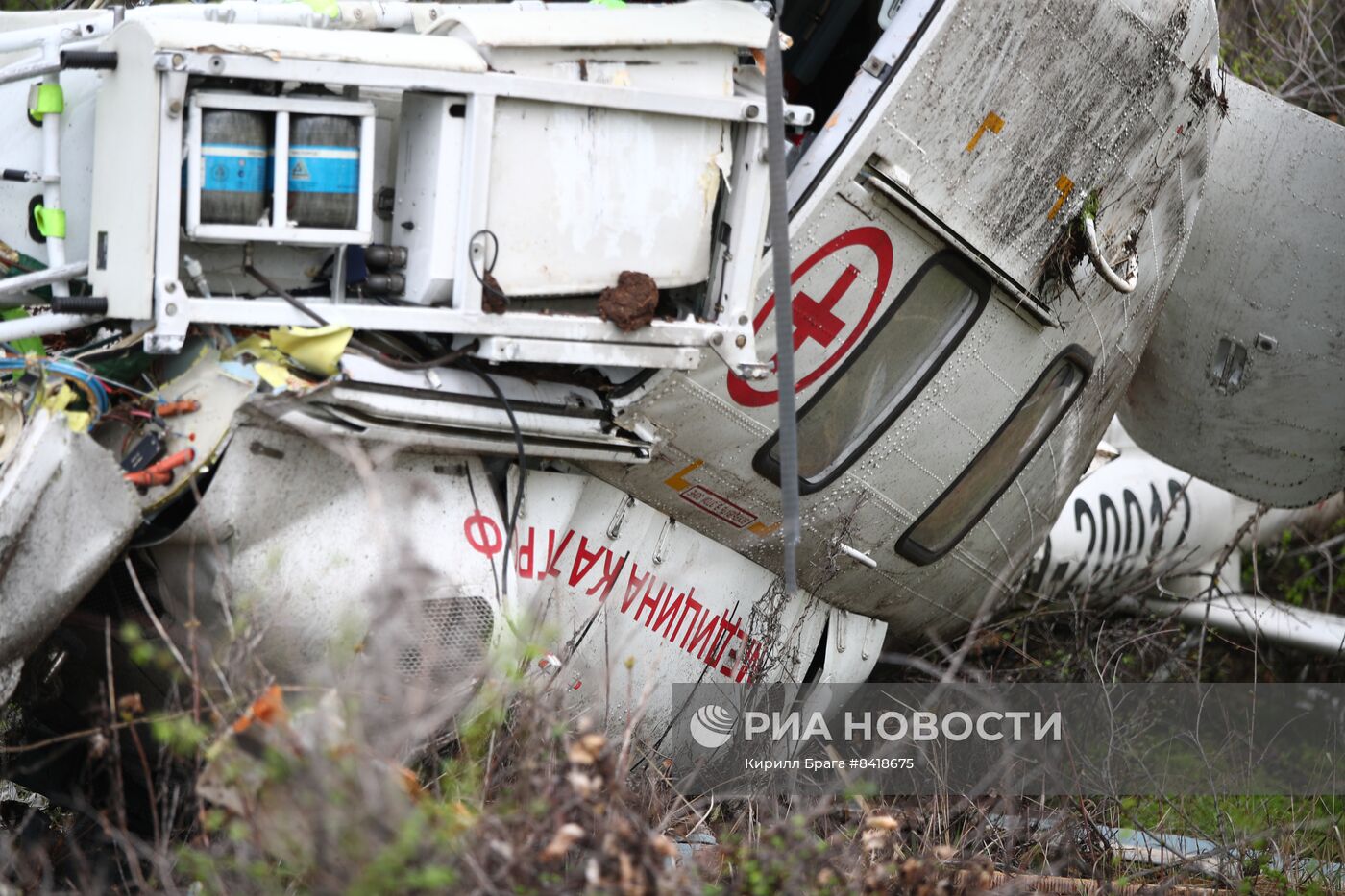 В Волгоградской области разбился вертолет санавиации