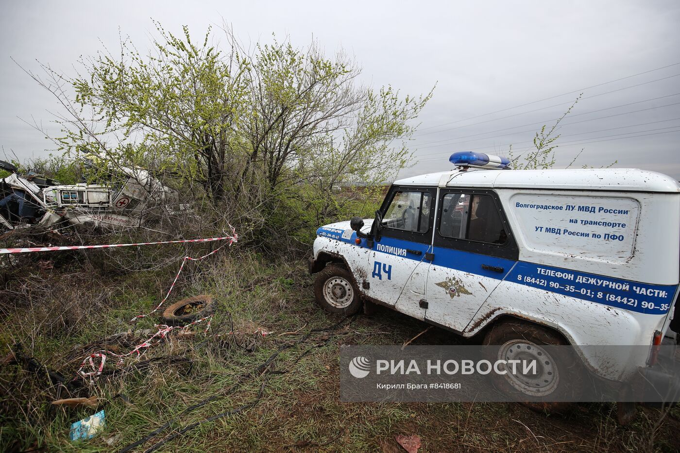 В Волгоградской области разбился вертолет санавиации