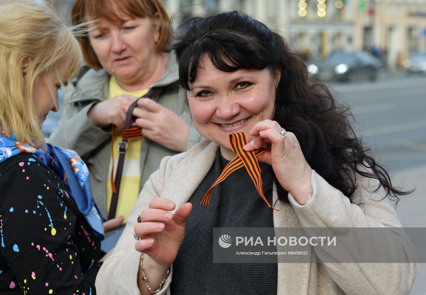 Старт акции "Георгиевская ленточка" в регионах России