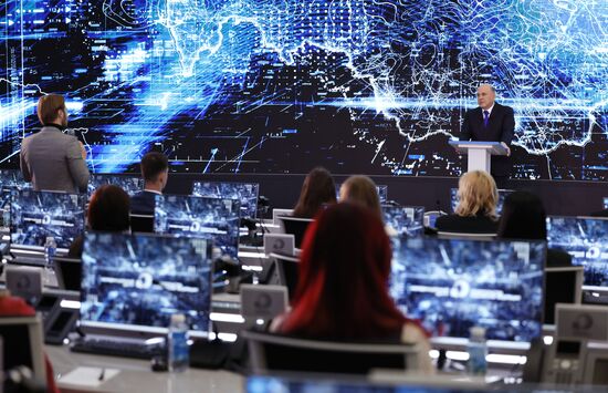 Премьер-министр РФ М. Мишустин принял участие в федеральном просветительском марафоне "Знание. Первые"