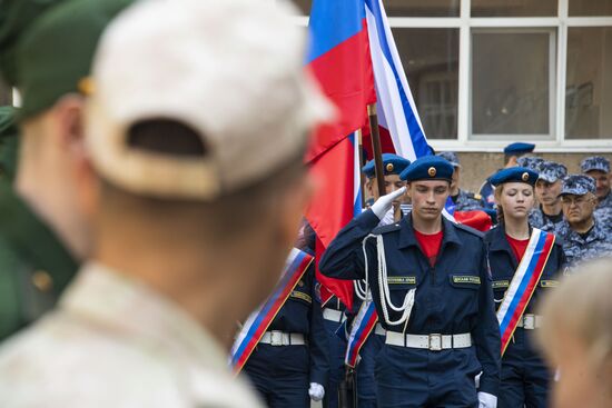 Отправка призывников из Крыма на службу в ВС РФ