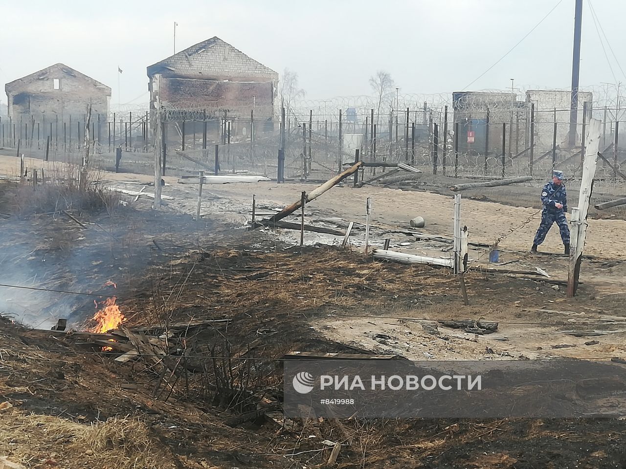 Последствия пожара в Сосьве