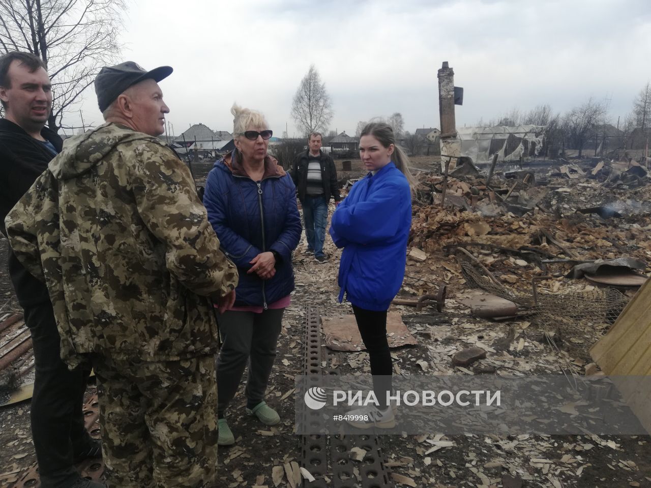 Последствия пожара в Сосьве