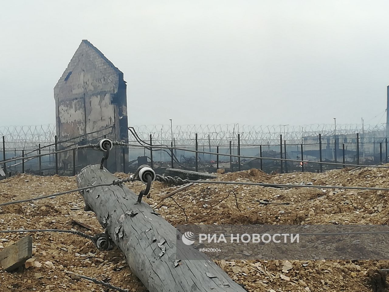 Последствия пожара в Сосьве