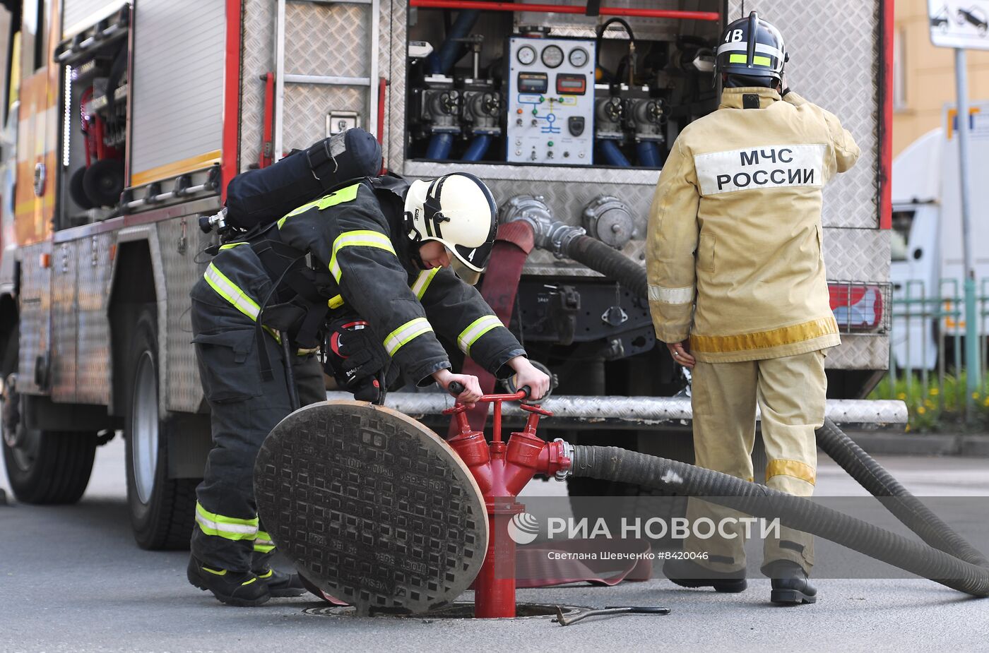 Пожар в строящемся ЖК на Кутузовском проспекте