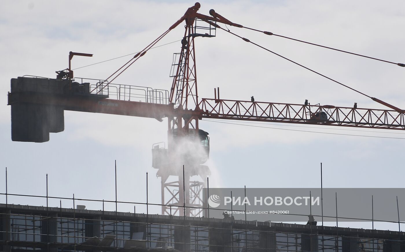 Пожар в строящемся ЖК на Кутузовском проспекте