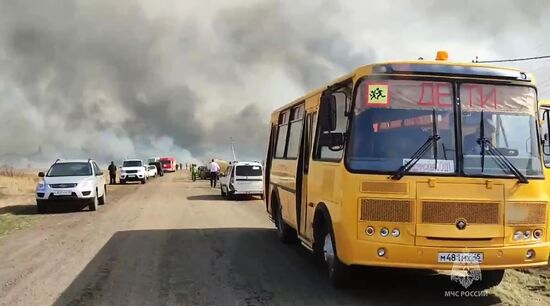 Пожары в Курганской области