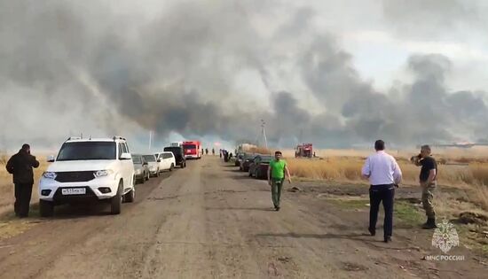 Пожары в Курганской области