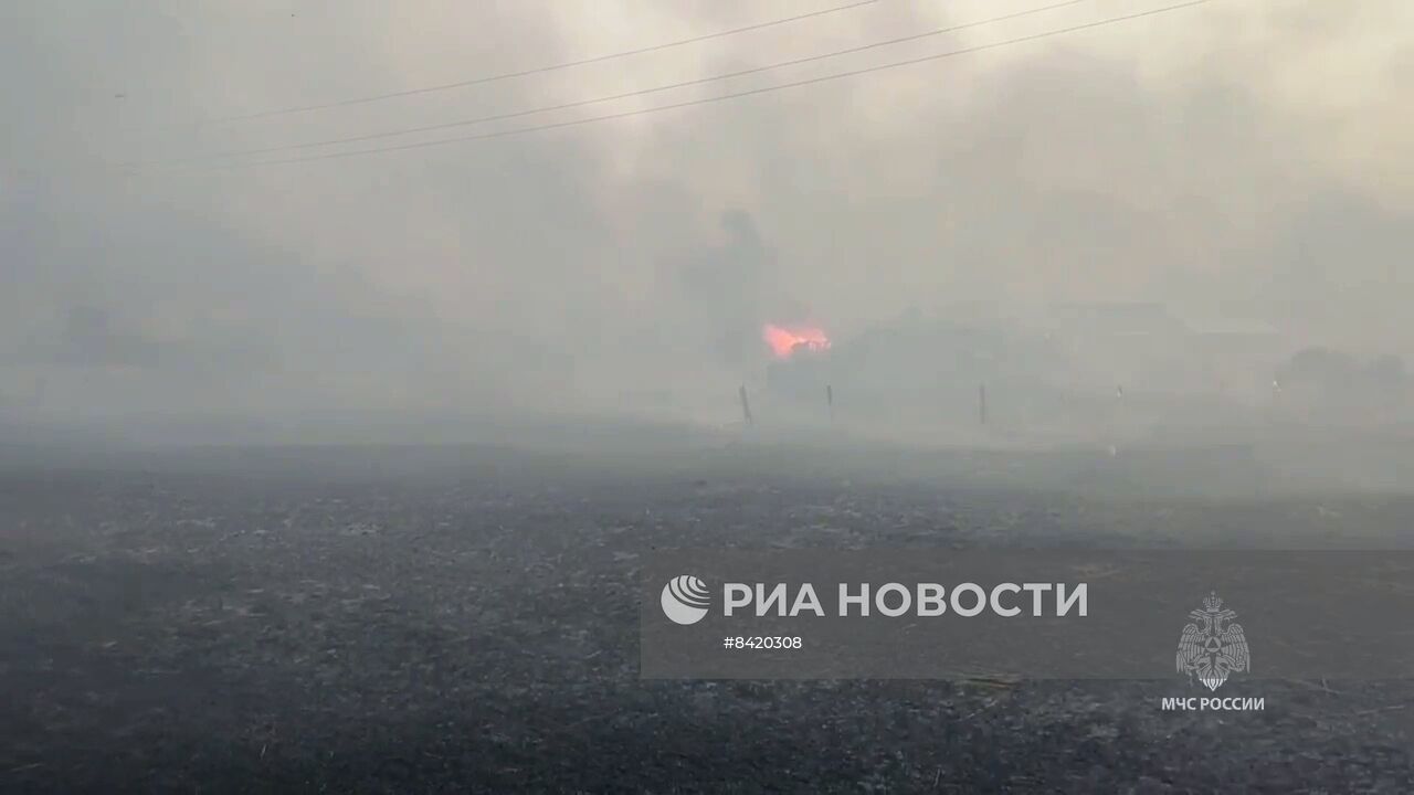 Пожары в Курганской области