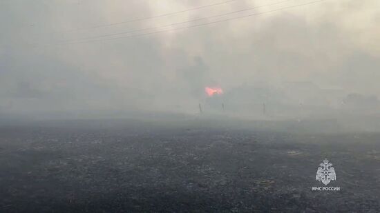 Пожары в Курганской области