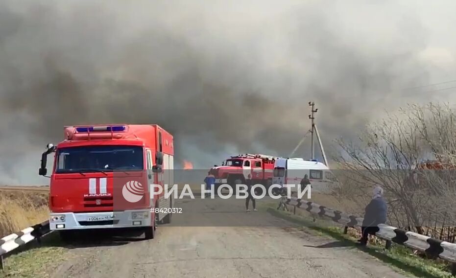 Пожары в Курганской области