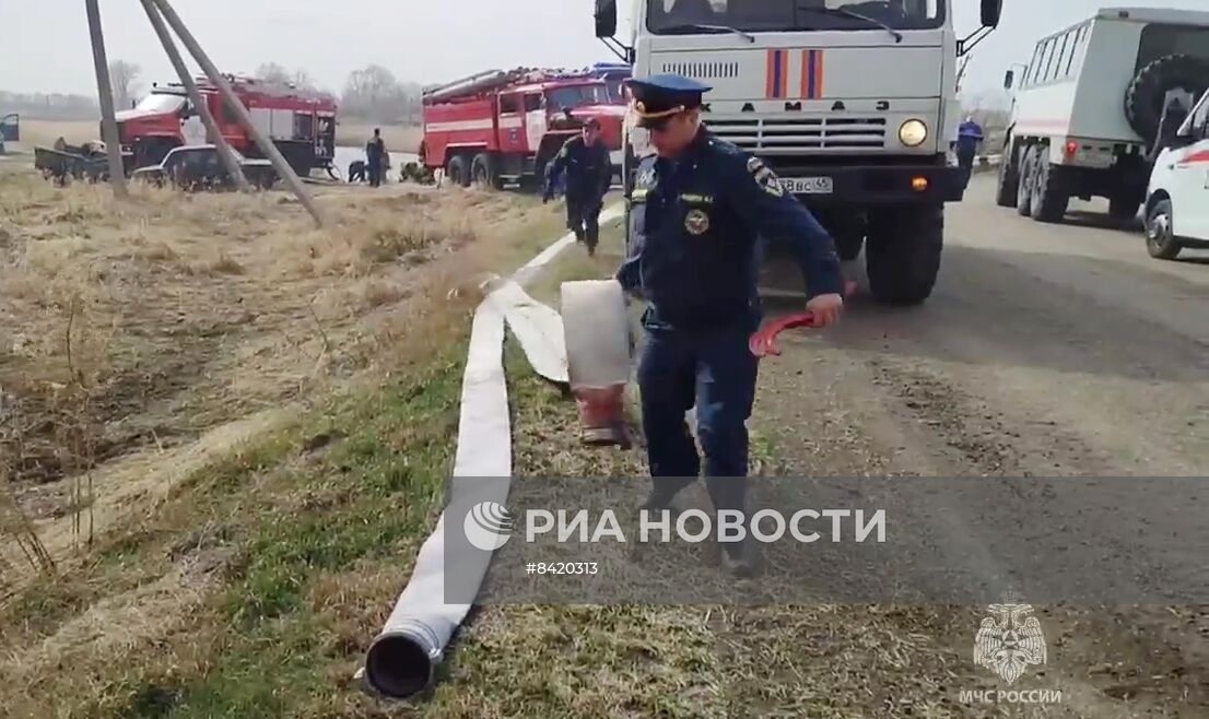 Пожары в Курганской области