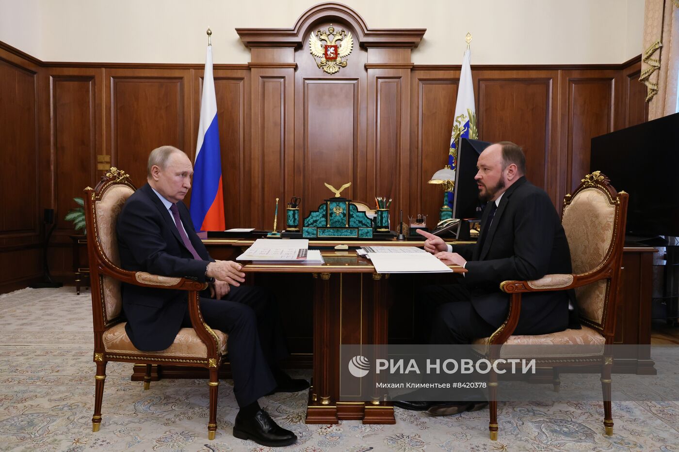 Президент РФ В. Путин встретился с главой РАПУ А. Гурьевым