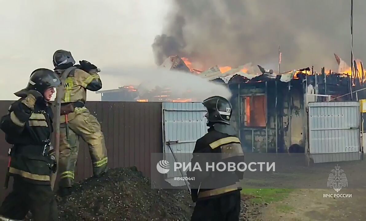 Пожары в Курганской области