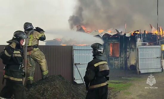 Пожары в Курганской области