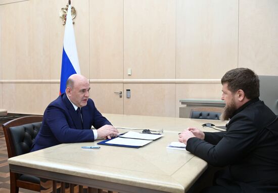 Премьер-министр РФ М. Мишустин встретился с главой Чечни Р. Кадыровым