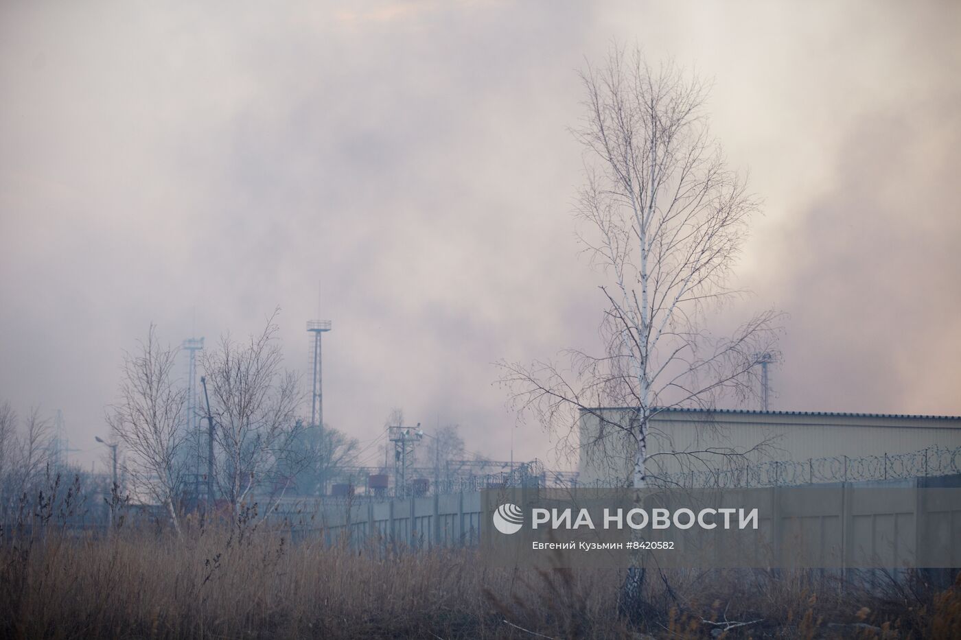 Пожары в Курганской области