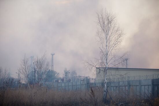 Пожары в Курганской области